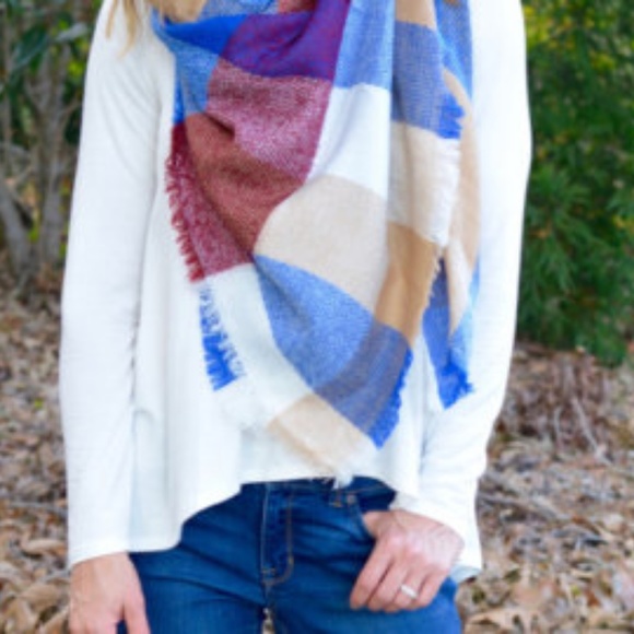 Accessories - *5 FOR $25* Large Square Blanket Scarf